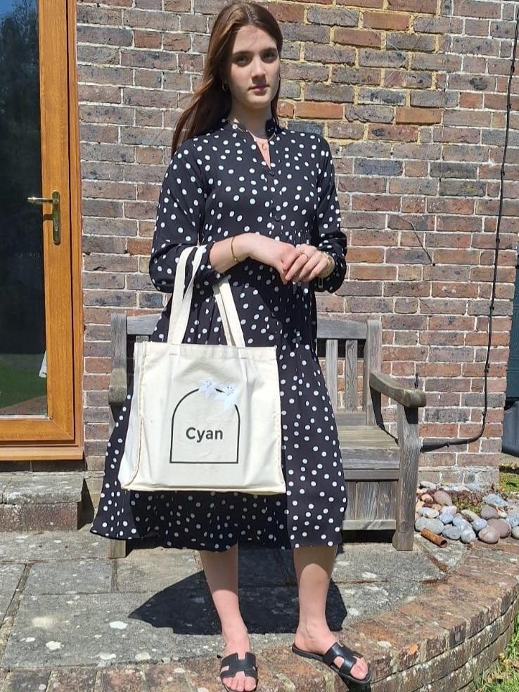 Cyan Tote Bag